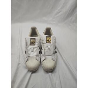 Adidas La Marque aux 3 Bandes White Shell Toe Sneakers Mens Size 6